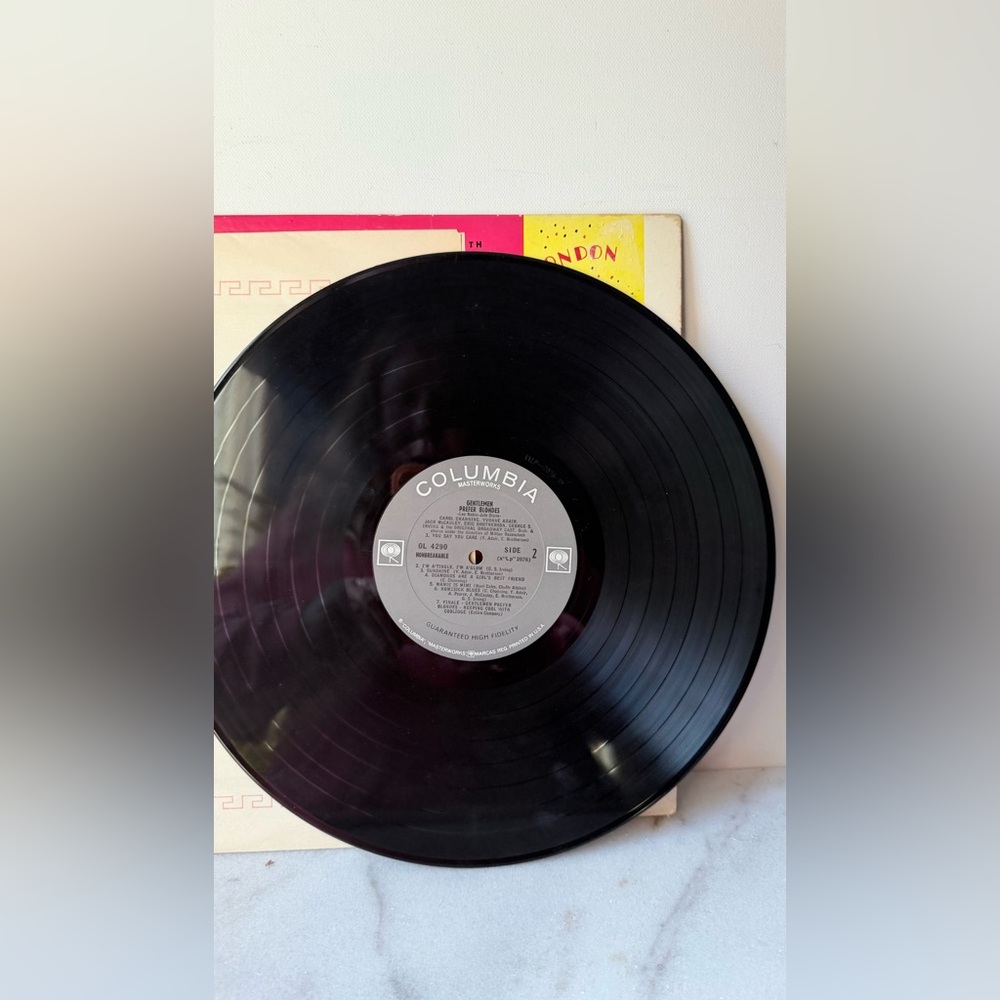 Gentlemen Prefer Blondes Original Broadway Cast Vinyl - Pink & Yellow Cover - Picture 8 of 8